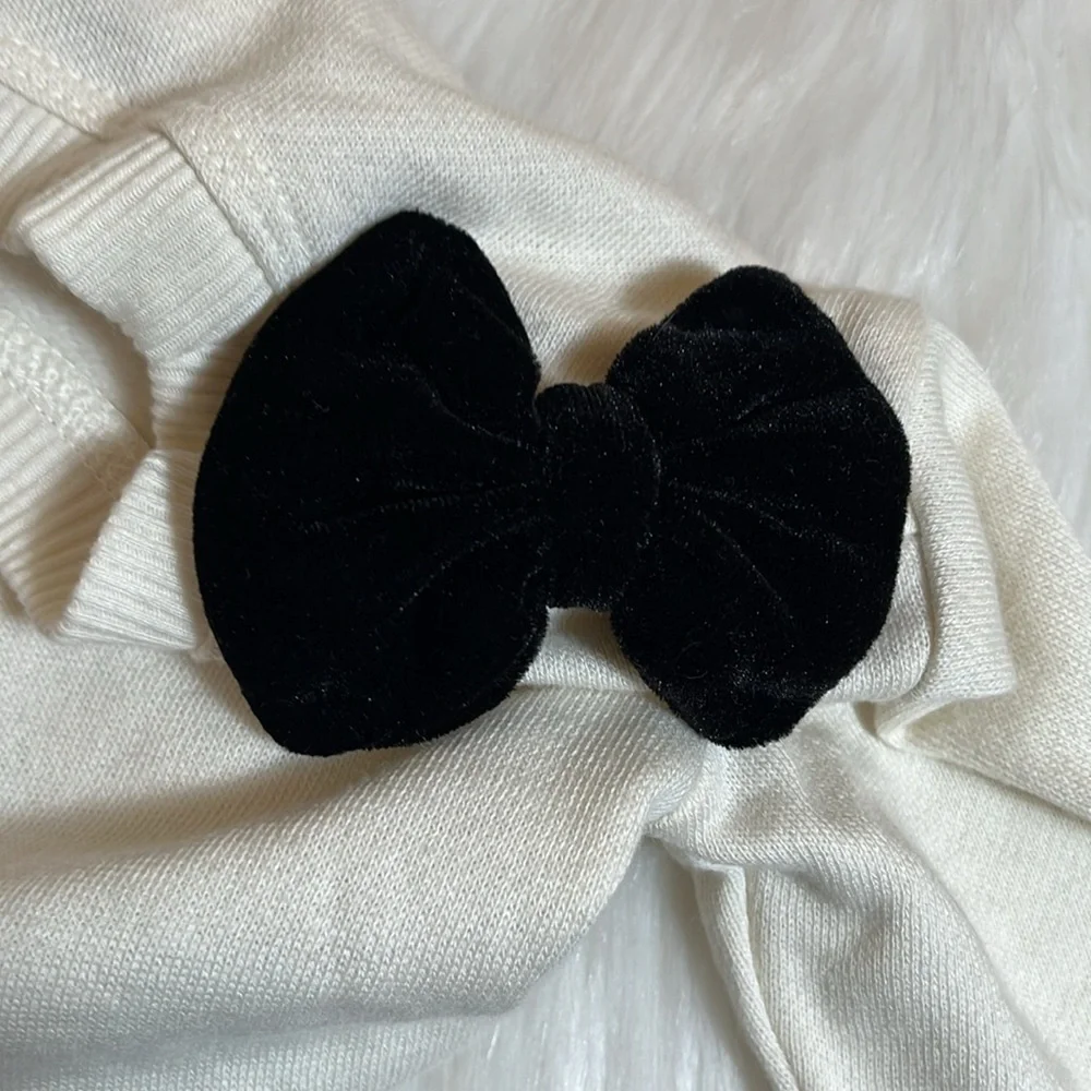 NWT Splendid Black Bows Sweatshirt